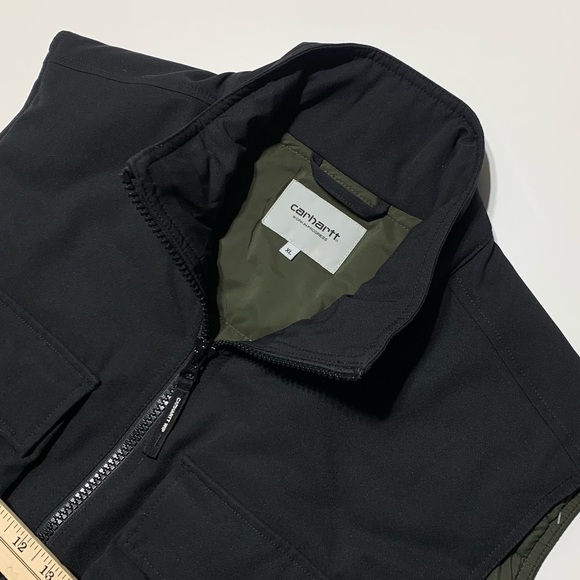 Carhartt WIP Work In Progress Utility Colewood Vest Black Green Mens Size XL - Picture 3 of 7